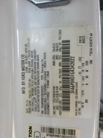 2016 FORD FUSION SE - 3FA6P0HD1GR342022