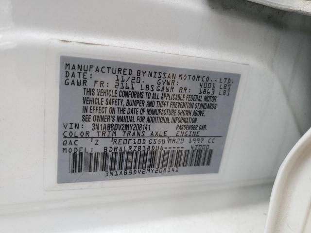 2021 NISSAN SENTRA SR 3N1AB8DV2MY208141