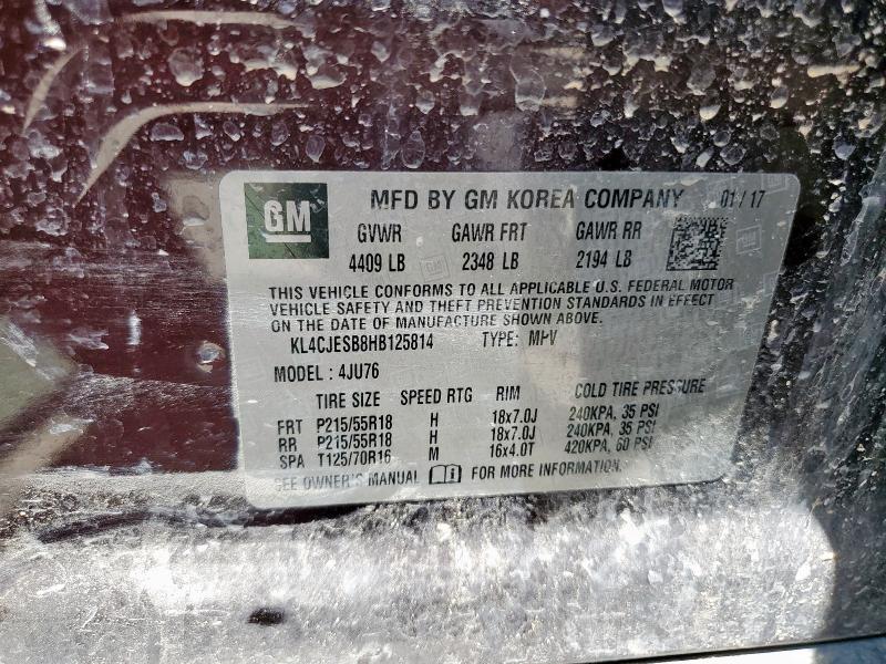 2017 BUICK ENCORE PREFERRED KL4CJESB8HB125814