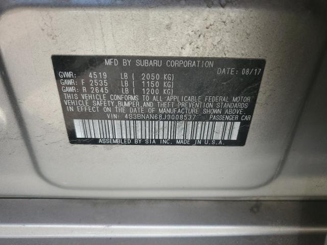 2018 SUBARU LEGACY 2.5 - 4S3BNAN68J3008537
