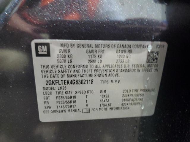 2016 GMC TERRAIN SL - 2GKFLTEK4G6302118