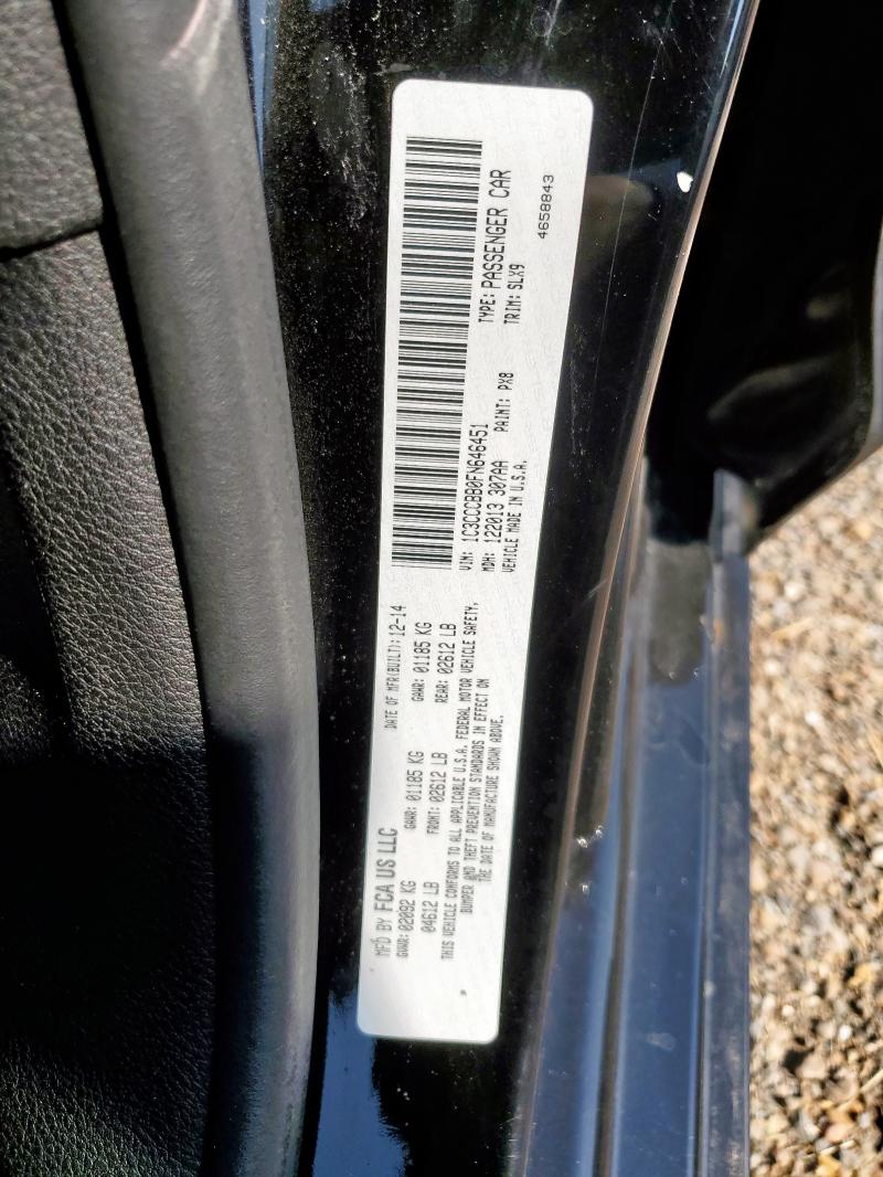 2015 CHRYSLER 200 S - 1C3CCCBB0FN646451