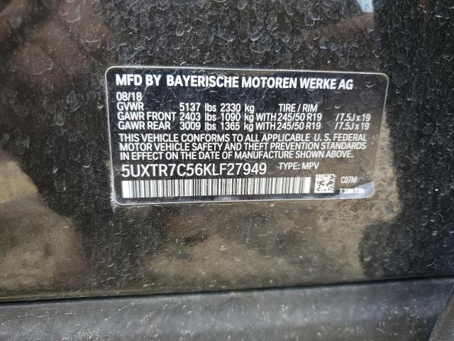 2019 BMW X3 SDRIVE3 - 5UXTR7C56KLF27949