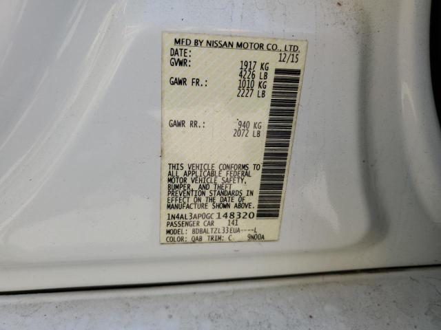 2016 NISSAN ALTIMA 2.5 - 1N4AL3AP0GC148320