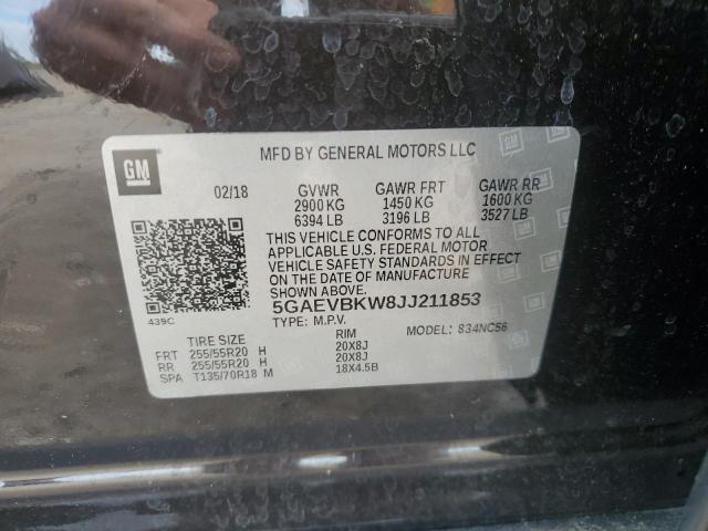 2018 BUICK ENCLAVE PR 5GAEVBKW8JJ211853