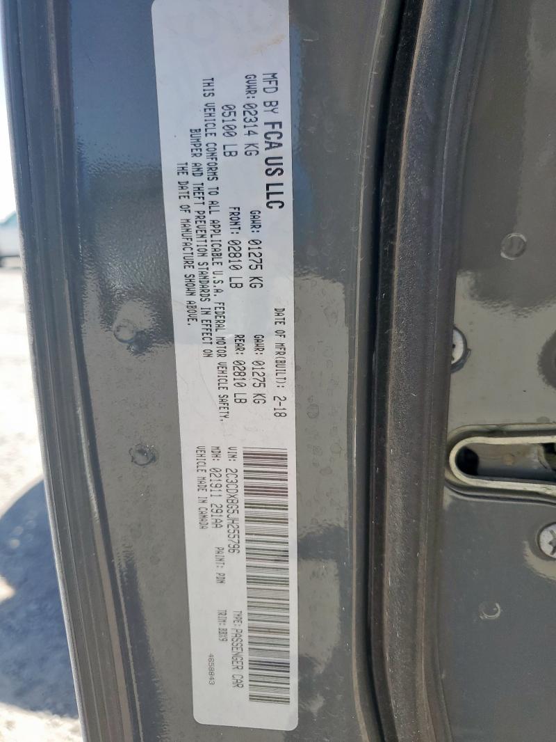2018 DODGE CHARGER SX - 2C3CDXBG5JH255796
