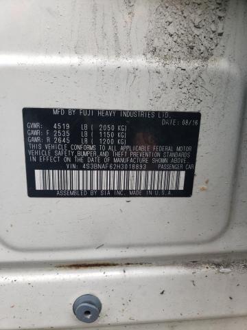 2017 SUBARU LEGACY 2.5 - 4S3BNAF62H3018893