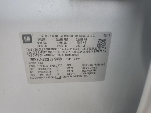 2015 CHEVROLET EQUINOX LT - 2GNFLHE32F6279459
