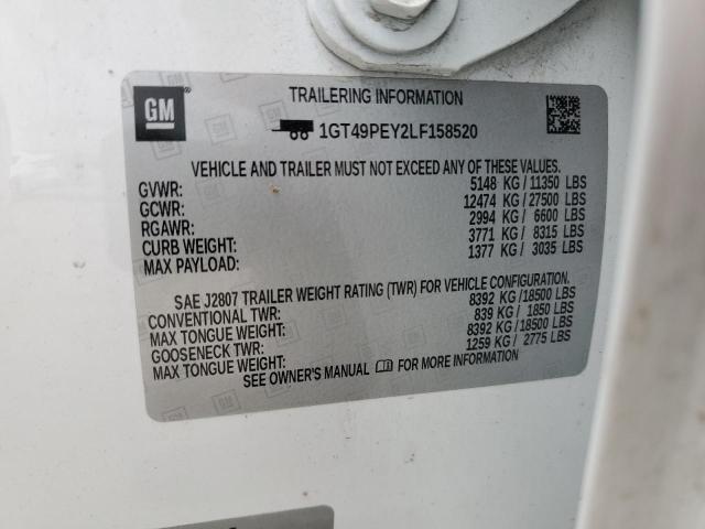 2020 GMC SIERRA K25 - 1GT49PEY2LF158520