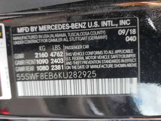2019 MERCEDES-BENZ C 300 4MAT - 55SWF8EB6KU282925