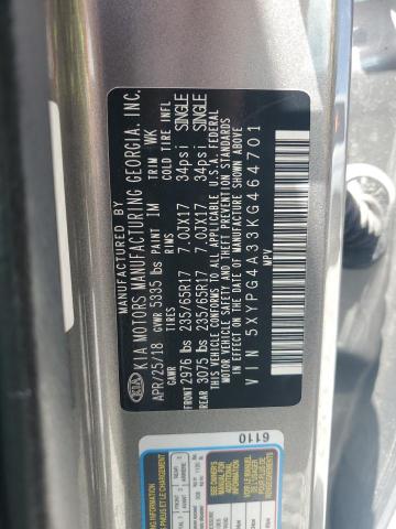 2019 KIA SORENTO L 5XYPG4A33KG464701