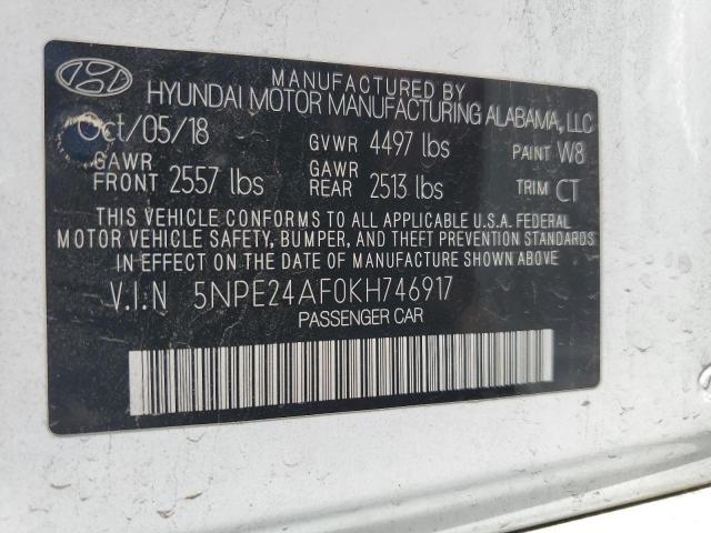 5npe24af0kh746917 - 2019 Hyundai Sonata Se - #55953565