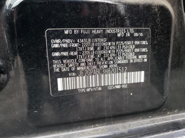 2017 SUBARU CROSSTREK - JF2GPABC3H8201512