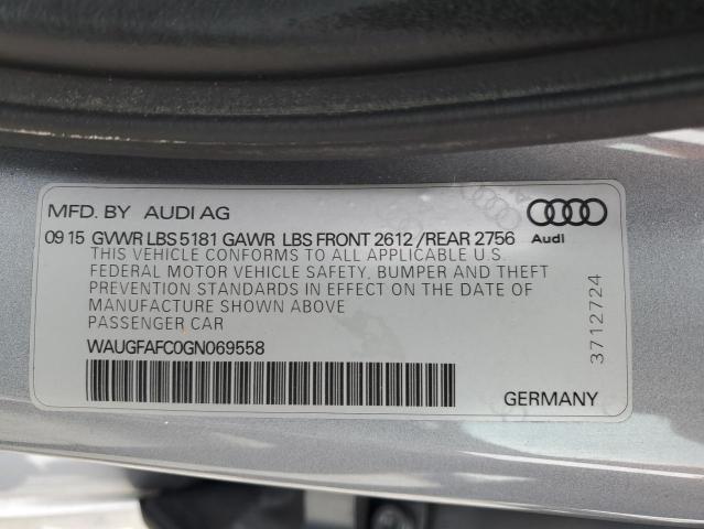 2016 AUDI A6 PREMIUM - WAUGFAFC0GN069558
