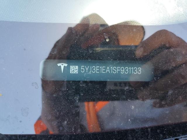 2025 TESLA MODEL 3 - 5YJ3E1EA1SF931133