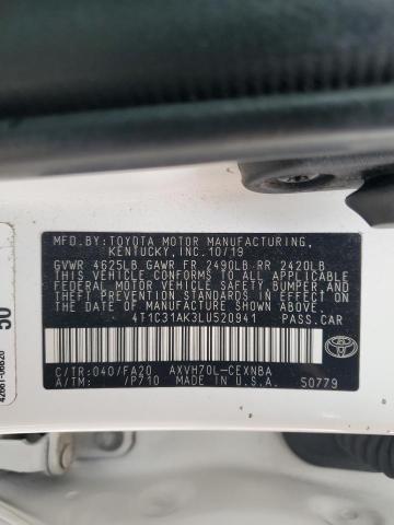 2020 TOYOTA CAMRY LE - 4T1C31AK3LU520941