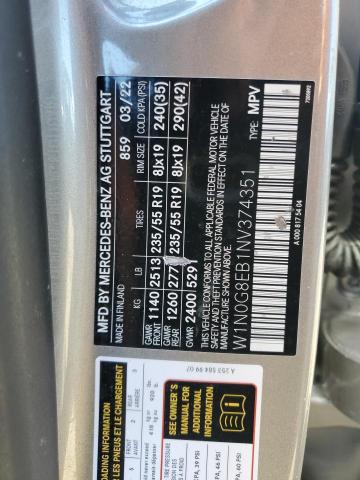 2022 MERCEDES-BENZ GLC 300 4M - W1N0G8EB1NV374351