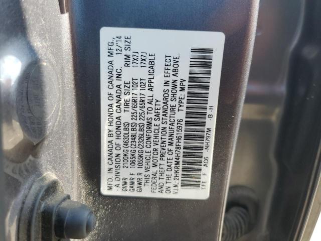 2015 HONDA CR-V EXL - 2HKRM4H78FH615976