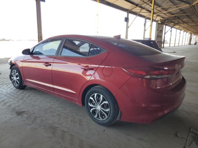 HYUNDAI ELANTRA SE 2017 red  gas KMHD74LF6HU282102 photo #3