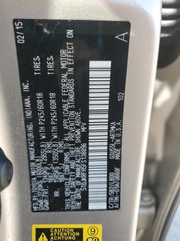 2015 TOYOTA HIGHLANDER - 5TDJKRFH5FS138896