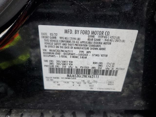 2022 FORD ECOSPORT S - MAJ6S3GL2NC462111