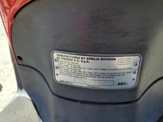 2008 APRILIA SCARABEO 2 ZD4RBC00X8J000259