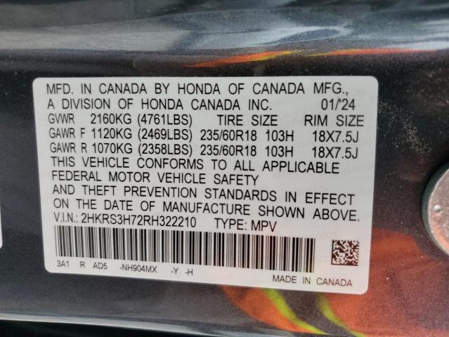 2024 HONDA CR-V EXL 2HKRS3H72RH322210
