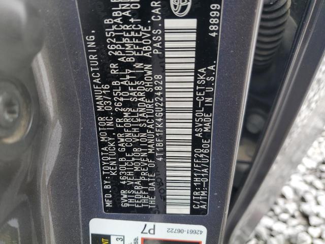 2016 TOYOTA CAMRY LE - 4T1BF1FK4GU224828
