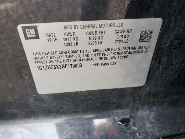 2016 CHEVROLET MALIBU PRE - 1G1ZH5SX2GF179603