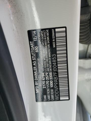 2015 MERCEDES-BENZ B ELECTRIC WDDVP9AB7FJ004853