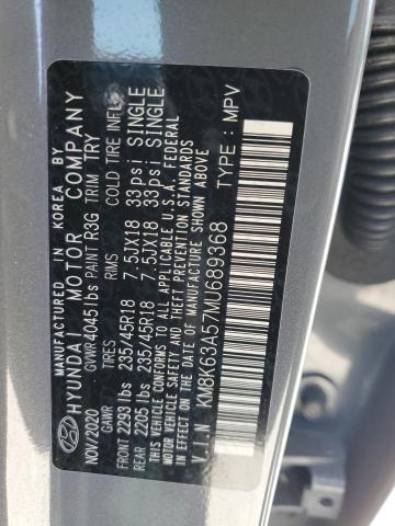 2021 HYUNDAI KONA NIGHT KM8K63A57MU689368