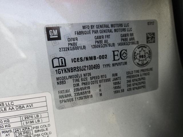 2018 CADILLAC XT5 - 1GYKNBRS9JZ100499