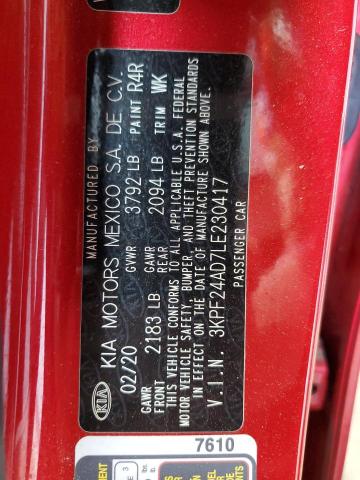 2020 KIA FORTE FE - 3KPF24AD7LE230417