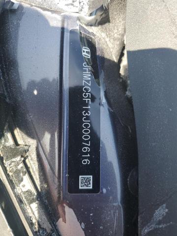 2018 HONDA CLARITY JHMZC5F13JC007616
