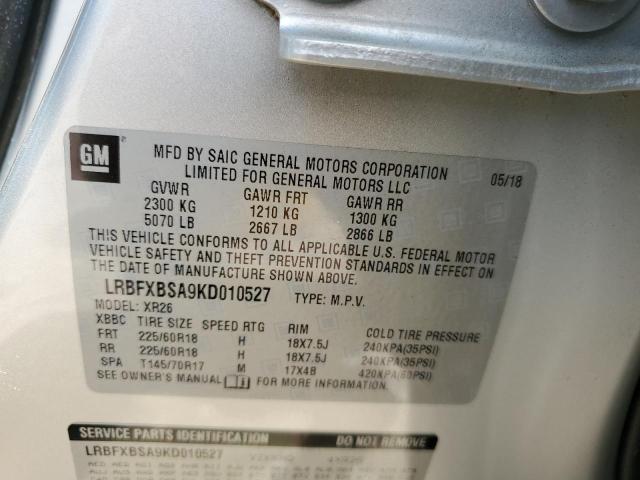 2019 BUICK ENVISION P - LRBFXBSA9KD010527