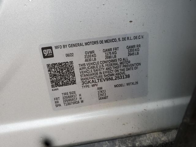 2022 GMC TERRAIN SLE 3GKALTEV9NL253138