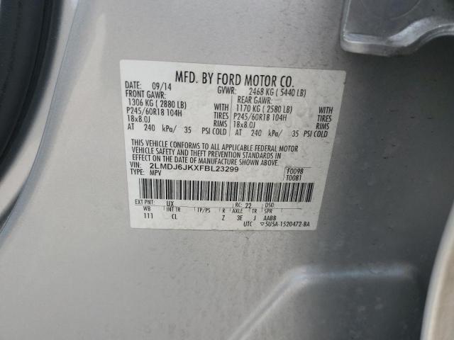 2015 LINCOLN MKX 2LMDJ6JKXFBL23299