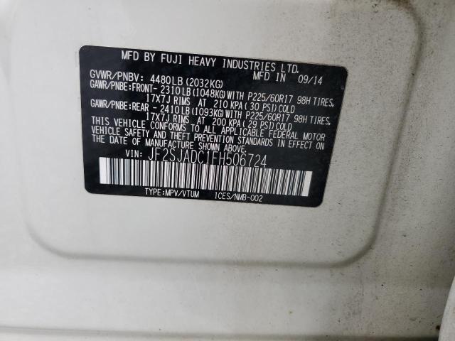 2015 SUBARU FORESTER 2 - JF2SJADC1FH506724
