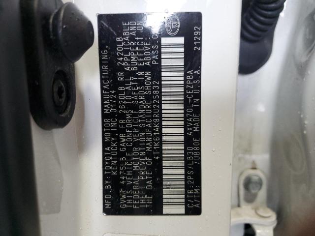 2024 TOYOTA CAMRY XSE - 4T1K61AK8RU225832