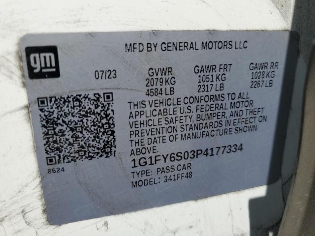 2023 CHEVROLET BOLT EUV L 1G1FY6S03P4177334