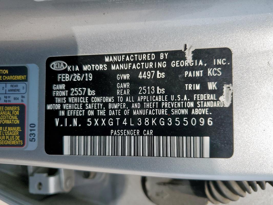 2019 KIA OPTIMA LX - 5XXGT4L38KG355096