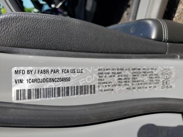 2022 DODGE DURANGO GT 1C4RDJDG8NC204950