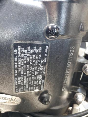 2007 KAWASAKI ZX1400 A JKBZXNA167A017693