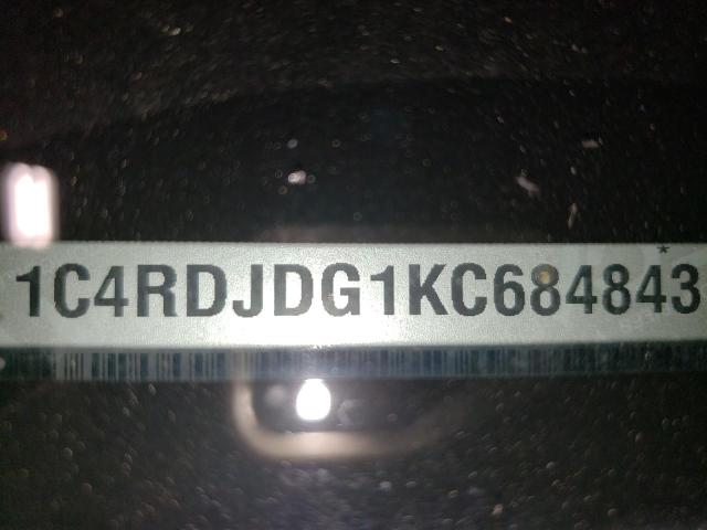 2019 DODGE DURANGO GT 1C4RDJDG1KC684843