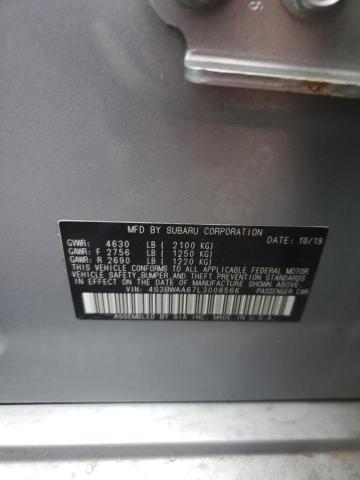 2020 SUBARU LEGACY 4S3BWAA67L3008566