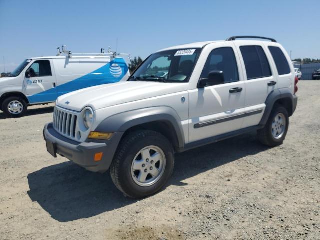 JEEP LIBERTY SP 2005 white  gas 1J8GL48K75W533267 photo #1