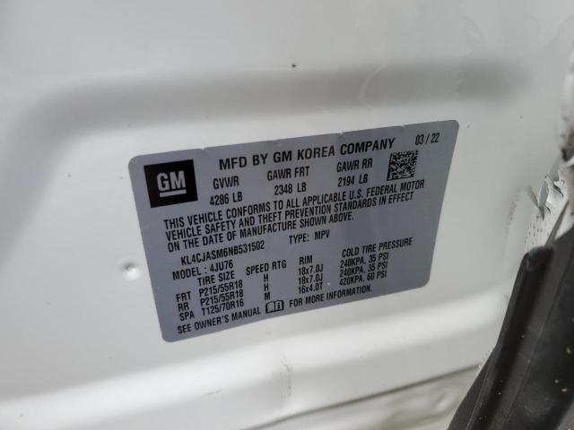 2022 BUICK ENCORE PRE - KL4CJASM6NB531502