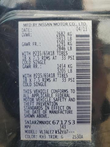 2013 NISSAN PATHFINDER - 5N1AR2MNXDC671753
