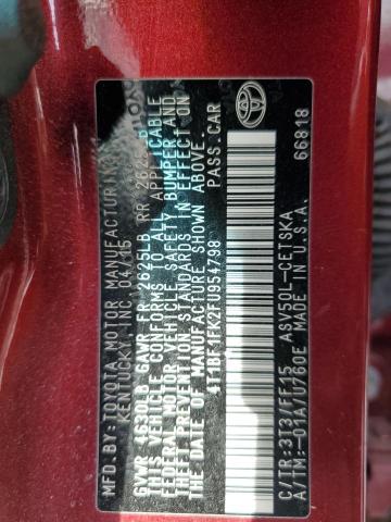 2015 TOYOTA CAMRY LE - 4T1BF1FK2FU954798