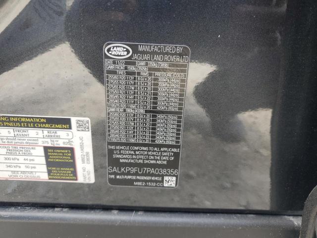 2023 LAND ROVER RANGE ROVE SALKP9FU7PA038356